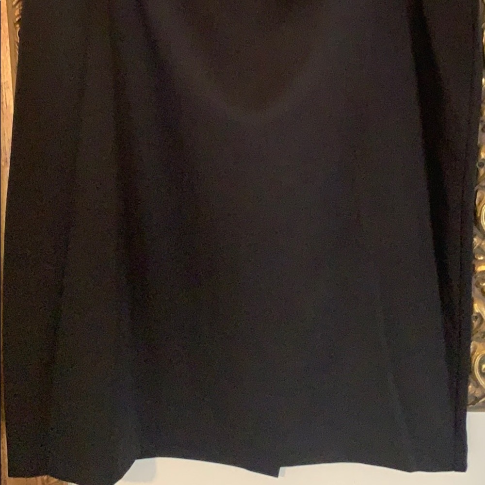 Plain black mini skirt